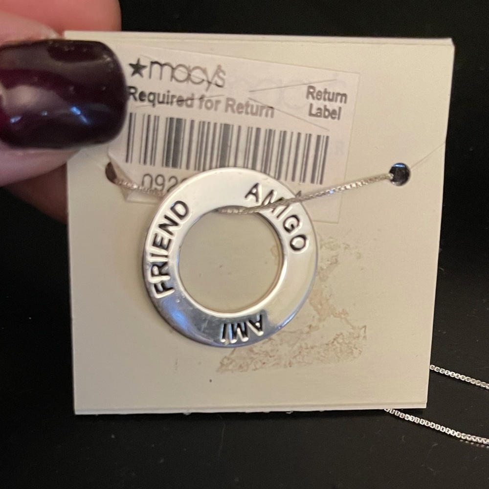 Necklace 18 inch silver